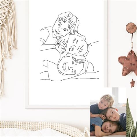Convert Photo to Line Drawing Custom Photo to Line Drawing Etsy