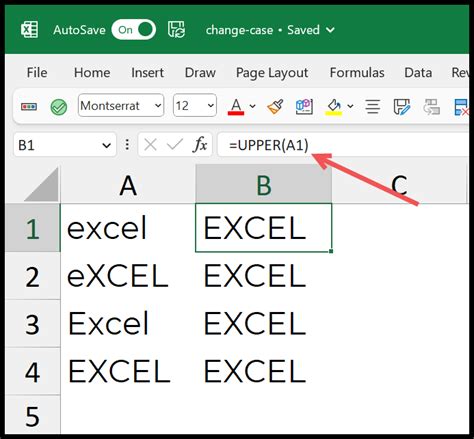Convert Text to Upper Lower or Proper Case in Excel