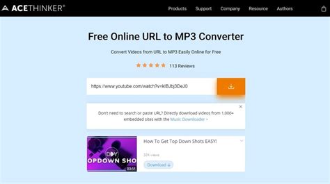 Convert URL to MP3 Online & Free MP3 Converter.