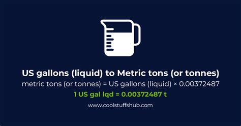 Convert Us gallons (liquid) to Metric tons (or tonnes) (US gal lqd to …