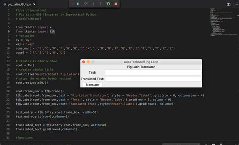 Convert Words To Pig Latin Python Geek Tech Stuff