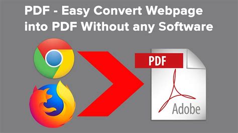 How to convert HTML pages into PDF files: On a Windows computer, open an HTML web page in Internet Explorer, Google Chrome or Firefox. On a Mac, open an HTML web page in Firefox. Click the “Convert to PDF” button in the Adobe PDF toolbar to start the PDF conversion. Enter a file name and save your new PDF file in a desired location.. 