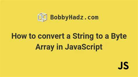 Convert byte array to string javascript.  This concise and straightforwa...