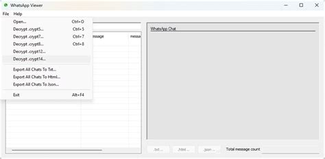 Convert crypt14 to html.  A Whatsapp database parser that provides his...