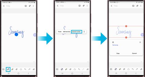Convert handwriting to text using S Pen and Samsung Notes Samsung SG