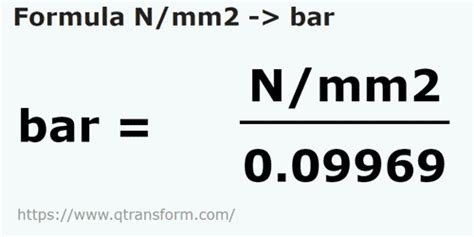 Convert n/mm2 to bar Conversion of Measurement Units. 