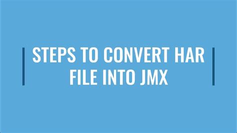 Convert saz file to jmx.  The JMX Converter supports multiple input formats, i...