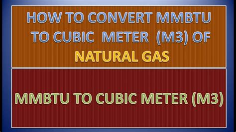 Convert therms to mmbtu. Converting from CCF of natural gas to MMBTUs is the same as converting from cubic feet to BTUs, with a few added calculations. Multiply the number of CCF by 100 to obtain the amount of natural gas in cubic feet. For example, if the amount of natural gas is 15 CCF, then multiply by 100 to obtain the amount in cubic feet, which is 1,500 cubic feet. 