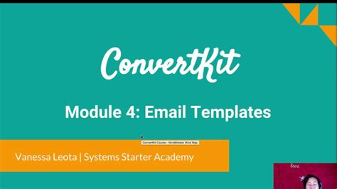 ConvertKit Module 4 Email Templates Overview YouTube