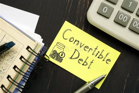 Convertible Debt is Shown Using the Text Stock Image Image of debt