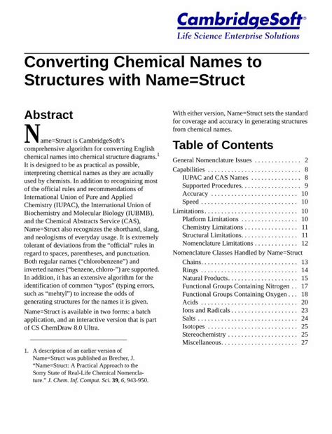 Converting Chemical Names to Structures with …