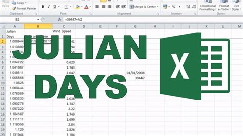 Converting Julian days into date and time in excel YouTube