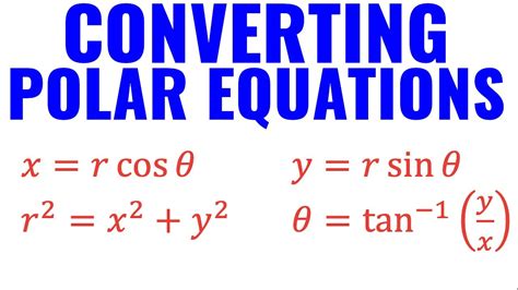 Converting Polar Equations to Rectangular Equations YouTube