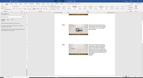 Converting PowerPoint Slides to Word Documents