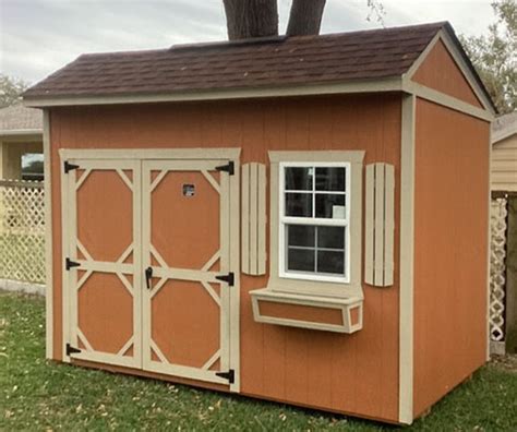 Cook Garden Shed 8x12 - LP SmartSide, Double Doors, and Window