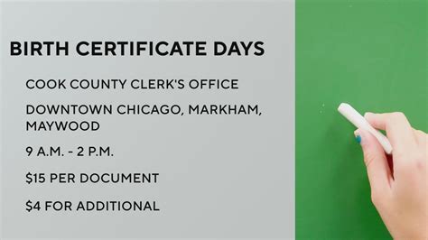 Cook county birth certificate locations.  The Cook County Clerk's office k...