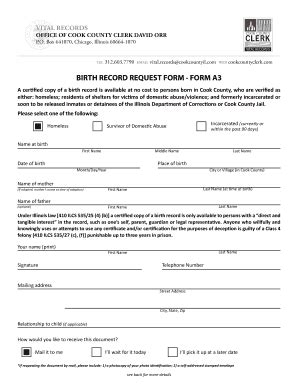 Cook county birth certificate.  BIRTH RECORD REQUEST FORM INSTRUCTIONS To obt...