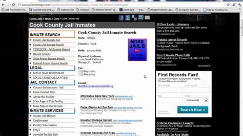 Cook county inmate search.  Visitors are required to follow Cook County Dep...