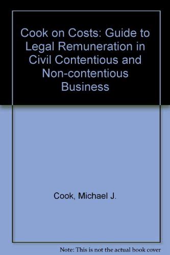 Cook on costs 2002 03 a guide to legal remuneration. - The cheats guide to instant genius.
