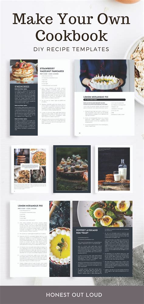 Cookbook and Recipe Template for Adobe InDesign Instant Etsy in 2020