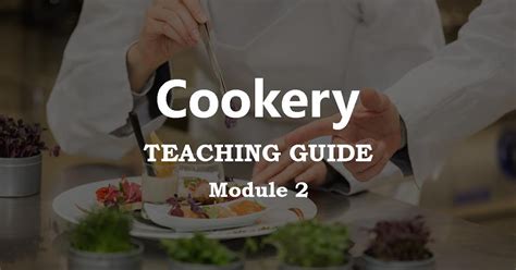 Cookery module 2. .  ...