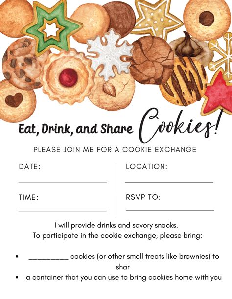 Cookie Exchange Template