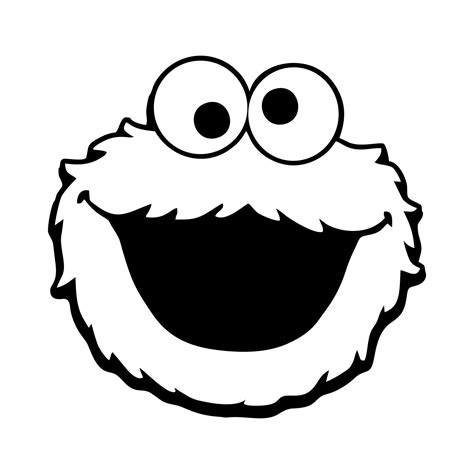 Cookie Monster Face Printable