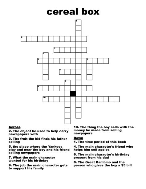 Cookie based cereal crossword clue. Things To Know About Cookie based cereal crossword clue. 