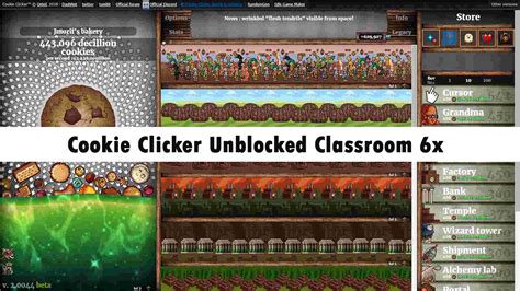 Cookie Clicker 2 Unblocked Game on Classroom 6x. Embark on a delectable digital journey with Cookie Clicker Classroom 6x unblocked, the ultimate confectionery conquest! In this whimsically addictive game, your pointer transforms into a powerful confectionery catalyst, ready to unleash an avalanche of cookies with every click. . 