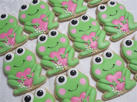 Frog cookies are a bit more advanced as they require a bit more effort than some of the other animal cookies listed so far, but they’re really cute and worth the time. One royal icing technique to remember when making frog cookies is that you should let each portion of the cookie dry for about 30 minutes before carrying on if you want .... 