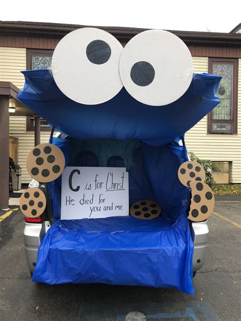 Cookie Monster For Trunk or Treat. #MyTrunk. Tricia Edden. Halloween Items. Halloween 2020. Disney Halloween. Halloween Pumpkins Painted. Painted Pumpkins. Lightning ... . 