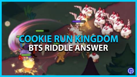 Cookie run kingdom riddle answer. Cookie Run: Kingdom is Devsisters' eighth game in the Cookie Run series, releasing worldwide on January 21st, 2021. A departure from the runner gameplay of the original, it features both real-time battle strategy and city-building, with a wide cast of unique Cookies and a customizable Kingdom. It tells the story of Cookies who create a Kingdom of their … 