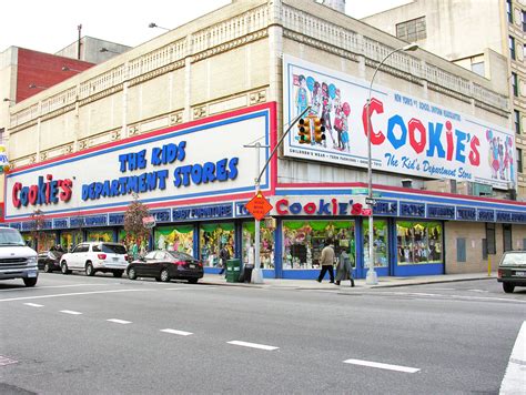 Cookies department store. Founded in 1975, Cookie's Department Stores is one of the largest children's department stores in New York. In addition to carrying an inventory of kids' fashions, Cookie's is a school uniform specialist. It carries cheerleader, team, chorus and gym uniforms manufactured by or labeled by FUBU, U.S. Polo and French Toast. 