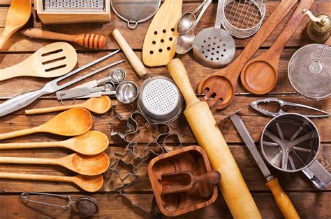 Cooking equipment in kitchen. Whether you’re just starting out living on your own or you’ve been cooking for years and your kitchen is still in need of a few upgrades, there are some essential appliances that y... 