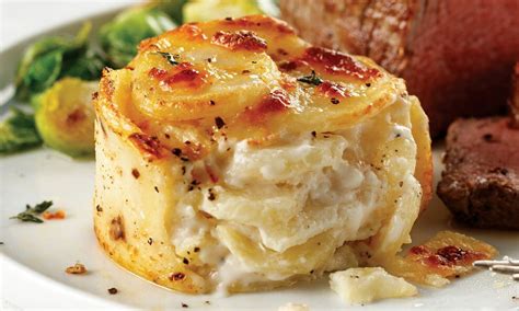 Prepared in the traditional French style with layers of potatoes, rich French cream, milk, eggs, garlic, and a touch of cheese. Each individual serving is handmade to look and taste homemade without all the effort. Just take them from the freezer, bake, serve, and enjoy!