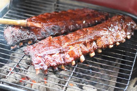 Cooking ribs on charcoal grill. Dry rub, 1/4 cup. BBQ sauce, 1/4 cup. Juice, apple, 2 tbsp. Charcoal grill. Charcoal briquettes, 1 chimney’s worth (divided). Pan, foil, 1. Optional: Smoking wood, 3 chunks. Directions. Fill half of your chimney with … 