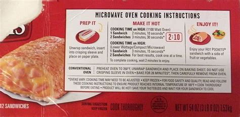 Cooking time for a hot pocket. Hot pockets typically become soggy when microwaved due to its crisp sleeve having ice particles surrounding it. Instead of using the crisping … 