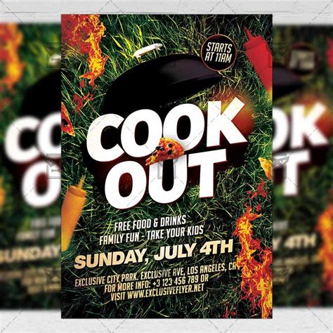 Cookout Flyer Networking Event