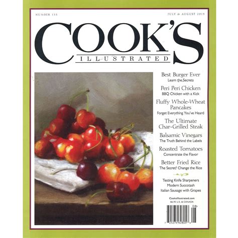Cooksillustrated.com - CA30. Special Price$26.95Regular Price$35.00 Savings: $8.05 (23%) Qty. -+. Add to Cart. Get All 2022 Issues Bound in a Sturdy Yearbook. Here at America’s Test Kitchen, our test cooks tinker and experiment their way to the best-tasting, most reliable recipes. Those recipes end up in our award-winning magazine Cook’s Illustrated. 