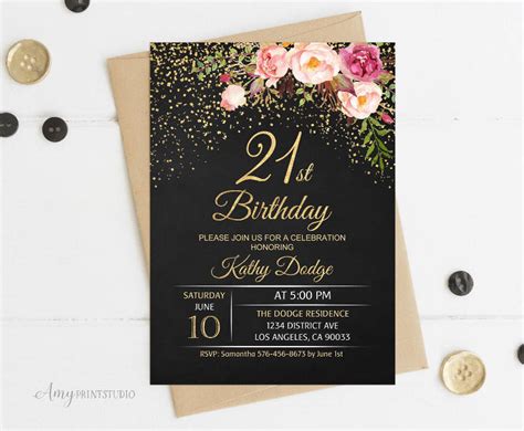 Cool 21st Birthday Invitation 16+ Examples, Format, Pdf Examples