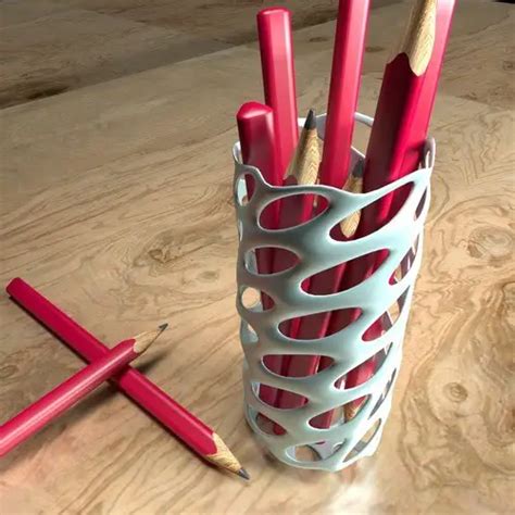 Cool 3D Printed Pen Holders for Workspaces Tutorial45