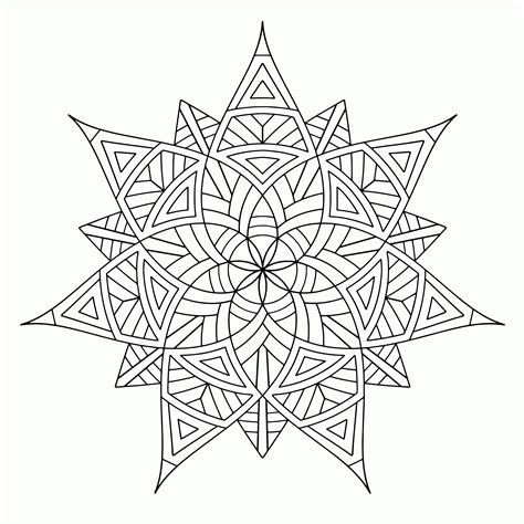 Cool Geometric Design Coloring Pages Coloring Home