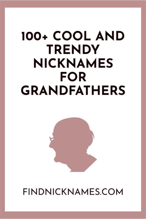 Cool Names To Call Grandpa