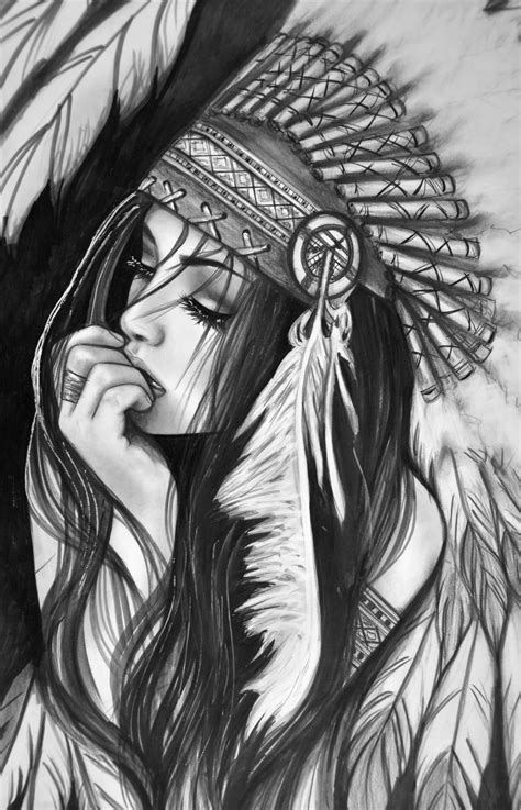 Cool Native American Drawings