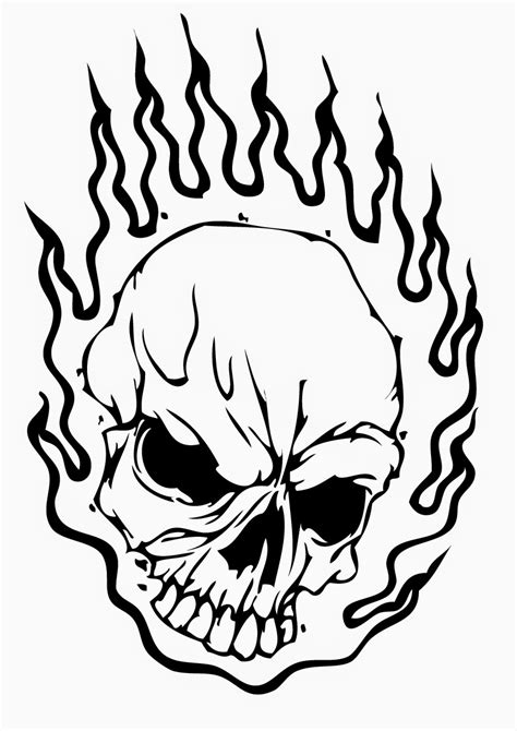 Cool Skull Coloring Pages