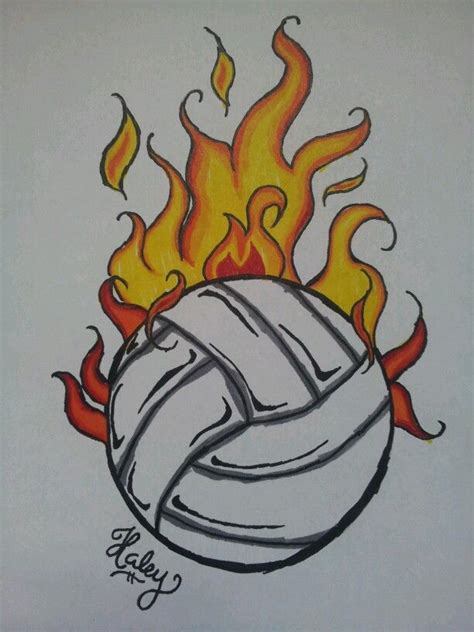 Cool Volleyball Drawings