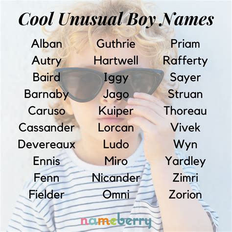 Cool first names. Boy Names · 1) Luke. + · 2) Matthew/Matt. + · 3) Shawn. + · 4) Carter. + · 5) Carson. + · 6) Harrison. 2 · 7) Harvey. + · 8)... 