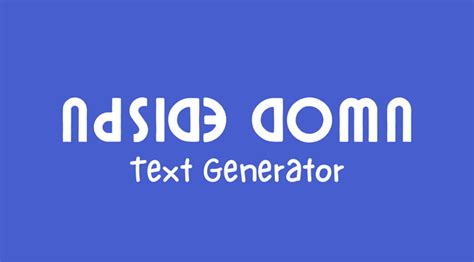 Cool fonts upside down.  Use this fancy letter generator to convert you...