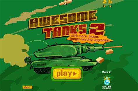 In this action-packed tank game, it's time to raise some mayhem. Enter the arena and face your enemies who are waiting for you in the dark. Do you have what it takes to survive through this battle? In Awesome Tanks 2, ready yourself to raise some mayhem. Clear each level of enemy tanks and get rid of everyone that crosses your path.. 