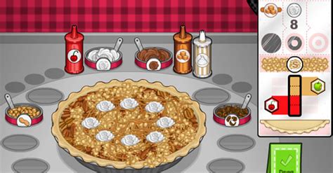 Papas Pizzeria for example is a fun restaurant game in which you must take orders, add pizza toppings, put them in the oven, and cut the pizzas! We also have the fun Penguin Diner - the aim of this game is simple; you must serve your penguin customers and make as much profit as possible!. 